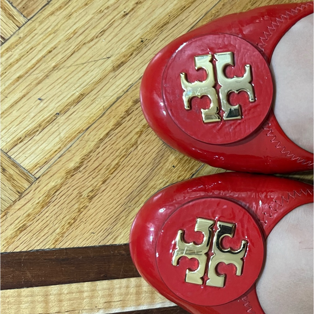 Red Tory Burch Reva flat size 11